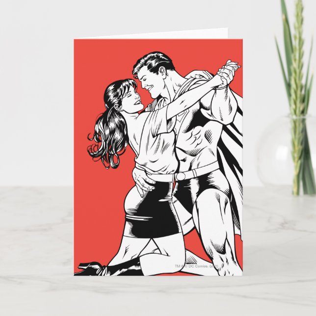 Superman Black and White 4 Card (Front)
