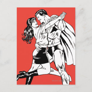 Superman Black and White 4 Postcard