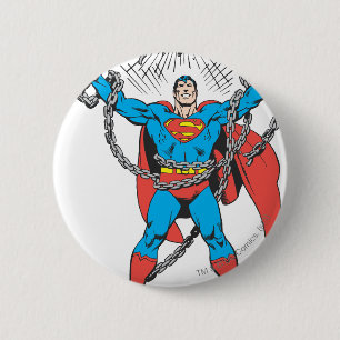 Superman Breaks Chains 2 Inch Round Button