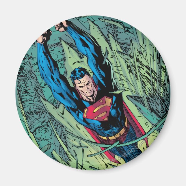 Superman breaks through magnet (Front)