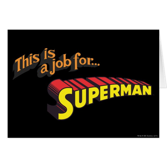 Superman | C'est un travail pour... Logo (Devant horizontal)