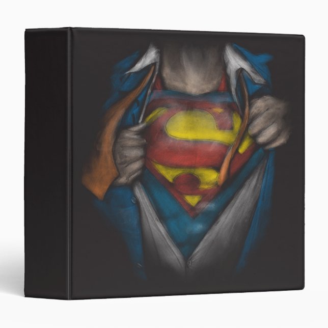Superman | Chest Reveal Sketch Colorized Binder (Front/Spine)