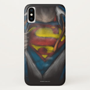 Superman   Chest Reveal Sketch Colorized Case-Mate iPhone Case