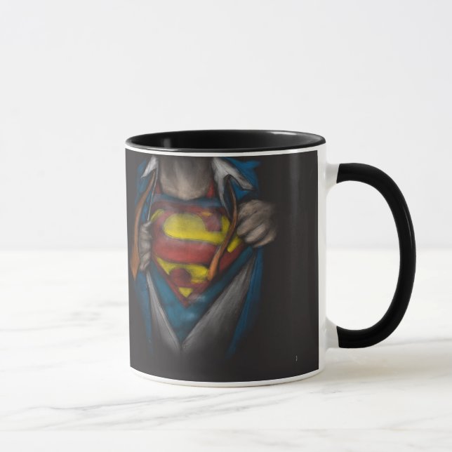 Superman | Chest Reveal Sketch Colorized Mug (Right)