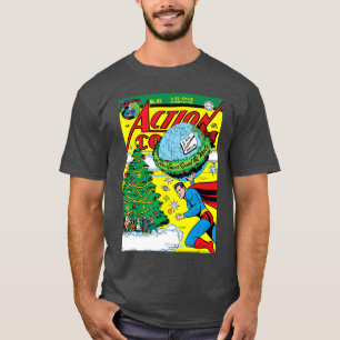 Superman Christmas Retro Action Comics 93 Cover bo T-Shirt
