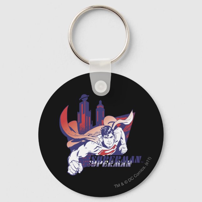 Superman City and Name Keychain (Front)