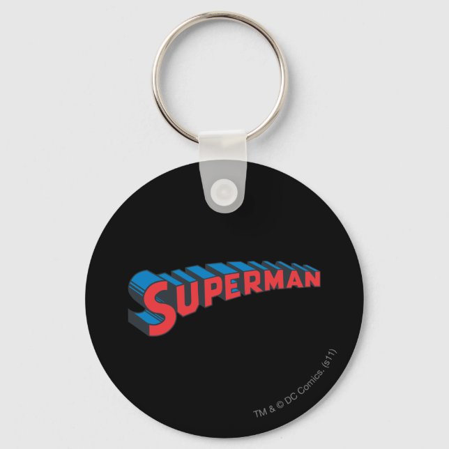 Superman | Classic Logo Keychain (Front)