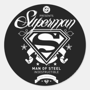 Superman Coat of Arms Classic Round Sticker