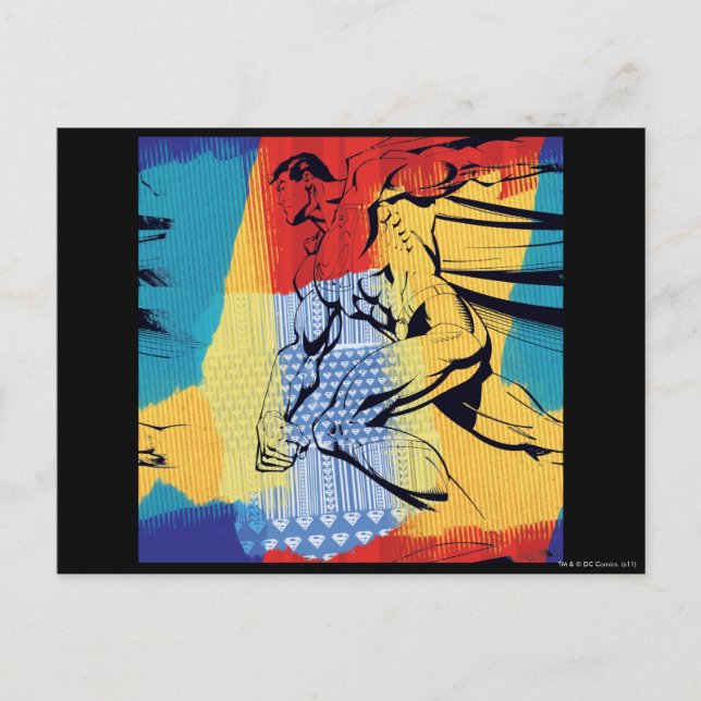 Superman Colourful Postcard (Front)