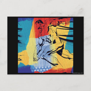 Superman Colourful Postcard