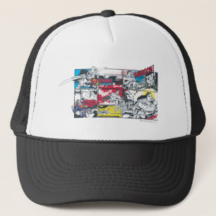 Superman Comic Book Collage Trucker Hat