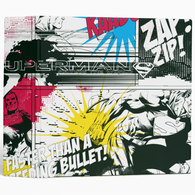 Superman Comic Classeur (Devant/Côté)