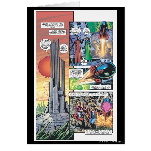 Superman Comic Panel - Clark's Origins (Front)