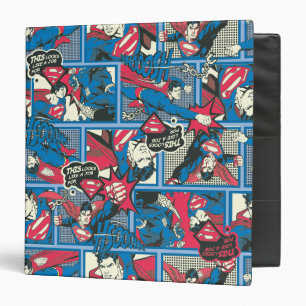Superman Comic Pattern Binder