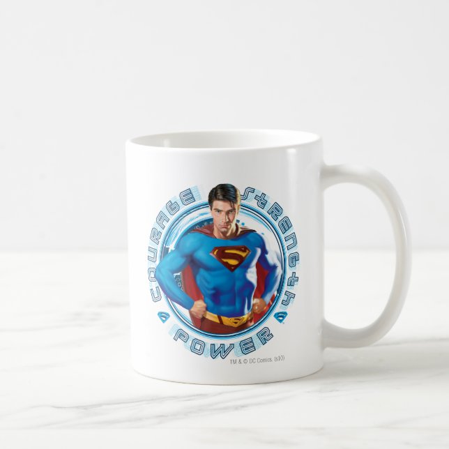 Superman Courage Strength Power Coffee Mug (Right)