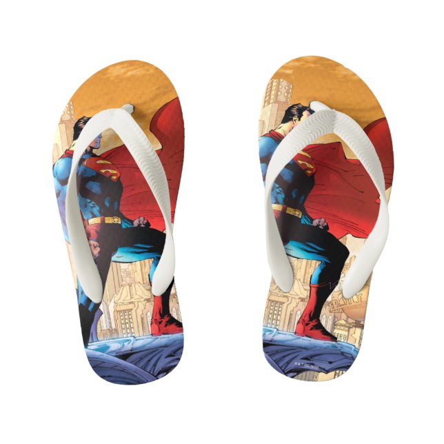 Superman Daily Planet Kid's Flip Flops (Footbed)