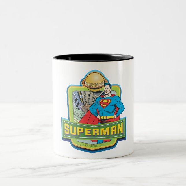 Superman - Daily Planet Two-Tone Coffee Mug (Center)