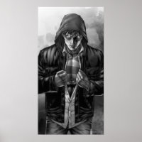 Superman Earth Cover - Black and White