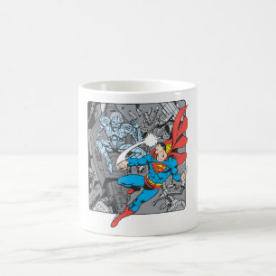 Superman Fights Brainiac Coffee Mug