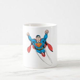 Superman Flies Forward Coffee Mug
