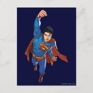Superman Flying Forward Postcard