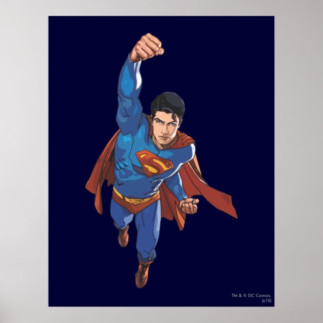 Superman Flying Forward Poster (Front)