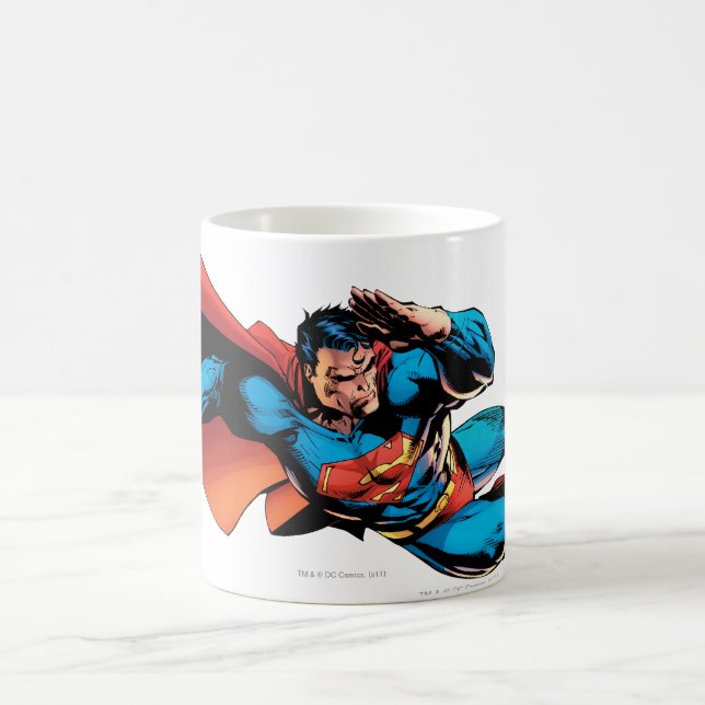 Superman Flying Kick Coffee Mug (Center)