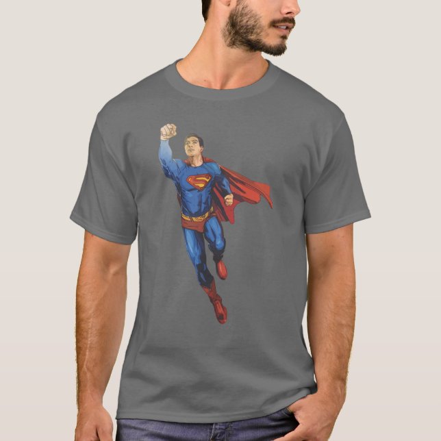 Superman Flying Left T-Shirt (Front)