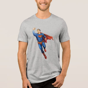 Superman Flying Left Tri-Blend Shirt