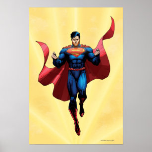 Superman Flying Poster