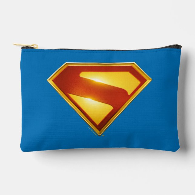 Superman Golden S Shield Brilliance Accessory Pouch (Front)