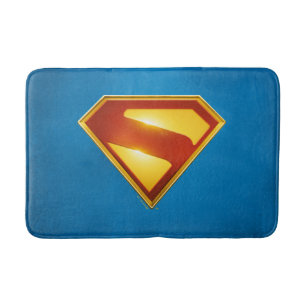 Superman Golden S Shield Brilliance Bath Mat
