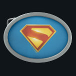 Superman Golden S Shield Brilliance Belt Buckle<br><div class="desc">Shine bright with the legendary symbol of hope! This stunning design features the iconic Superman “S” shield rendered in radiant gold and deep crimson, glowing with heroic intensity against a bold blue background. The sleek metallic finish and rich colour gradients give this emblem a powerful, modern edge—perfect for fans who...</div>