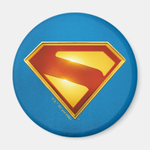 Superman Golden S Shield Brilliance Magnet