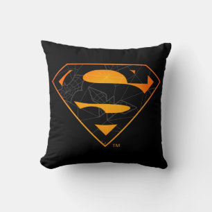 Superman Halloween Inspired Logo Throw Pillow