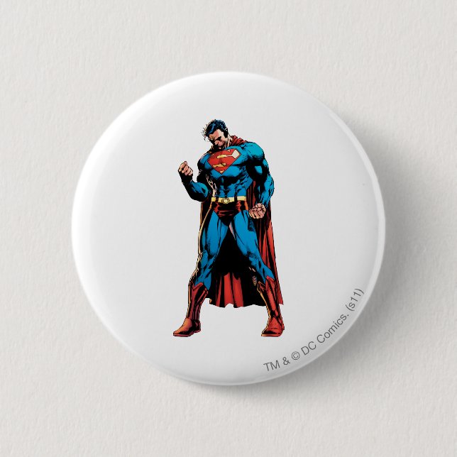 Superman  - Hand in fist 2 Inch Round Button (Front)