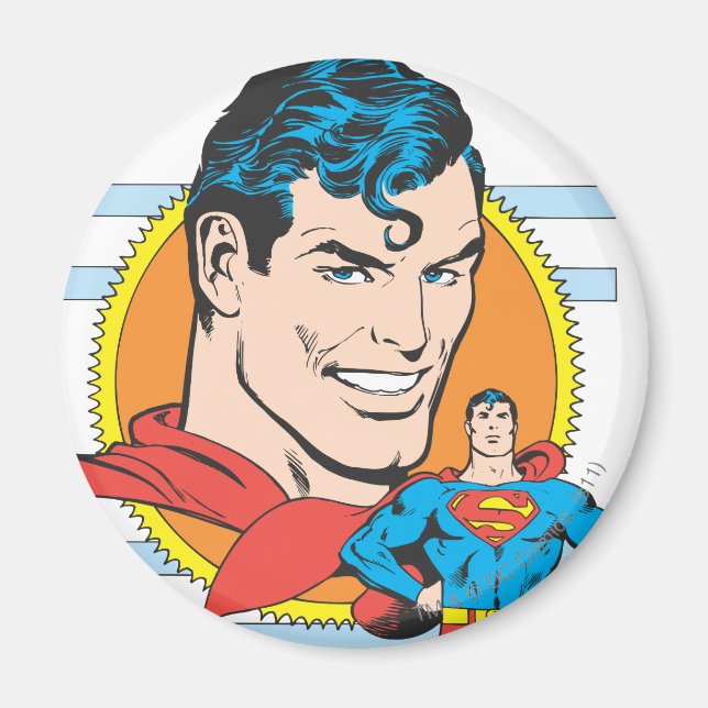 Superman Head Shot Magnet (Front)