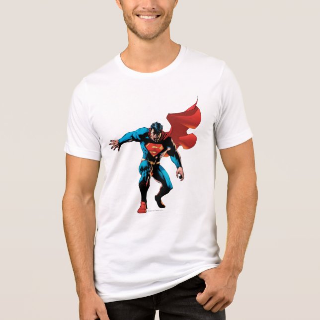 Superman in Shadow Tri-Blend Shirt (Front)