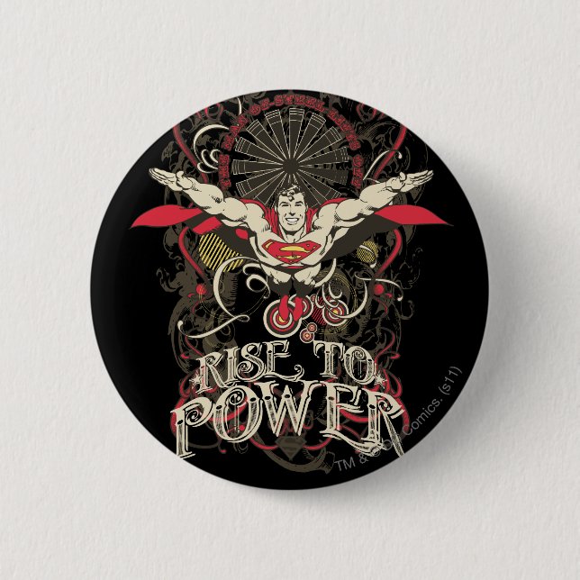 Superman - It's Showtime! Poster 2 Inch Round Button (Front)