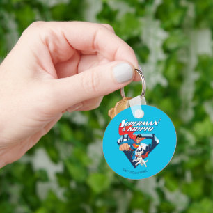Superman & Krypto Soar Keychain