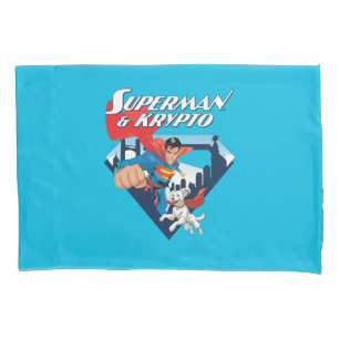 Superman & Krypto Soar Pillowcase