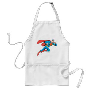 Superman Leaps Right Standard Apron