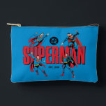 Superman Legends Forever Graphic Accessory Pouch<br><div class="desc">Legends are Forever with this iconic Superman graphic celebrating the different eras of our favourite Man of Steel! Grab this on a fun graphic tee,  wall art,  or many more customizable Zazzle products perfect for gifting or treating yourself!</div>