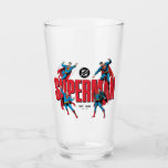 Superman Legends Forever Graphic Glass<br><div class="desc">Legends are Forever with this iconic Superman graphic celebrating the different eras of our favourite Man of Steel! Grab this on a fun graphic tee,  wall art,  or many more customizable Zazzle products perfect for gifting or treating yourself!</div>