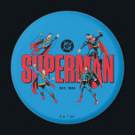 Superman Legends Forever Graphic Magnet<br><div class="desc">Legends are Forever with this iconic Superman graphic celebrating the different eras of our favourite Man of Steel! Grab this on a fun graphic tee,  wall art,  or many more customizable Zazzle products perfect for gifting or treating yourself!</div>