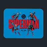 Superman Legends Forever Graphic Magnet<br><div class="desc">Legends are Forever with this iconic Superman graphic celebrating the different eras of our favourite Man of Steel! Grab this on a fun graphic tee,  wall art,  or many more customizable Zazzle products perfect for gifting or treating yourself!</div>