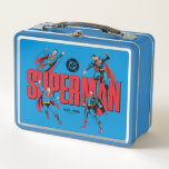 Superman Legends Forever Graphic Metal Lunch Box<br><div class="desc">Legends are Forever with this iconic Superman graphic celebrating the different eras of our favourite Man of Steel! Grab this on a fun graphic tee,  wall art,  or many more customizable Zazzle products perfect for gifting or treating yourself!</div>
