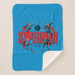 Superman Legends Forever Graphic Sherpa Blanket<br><div class="desc">Legends are Forever with this iconic Superman graphic celebrating the different eras of our favourite Man of Steel! Grab this on a fun graphic tee,  wall art,  or many more customizable Zazzle products perfect for gifting or treating yourself!</div>