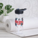 Superman Legends Forever Graphic Water Bottle<br><div class="desc">Legends are Forever with this iconic Superman graphic celebrating the different eras of our favourite Man of Steel! Grab this on a fun graphic tee,  wall art,  or many more customizable Zazzle products perfect for gifting or treating yourself!</div>