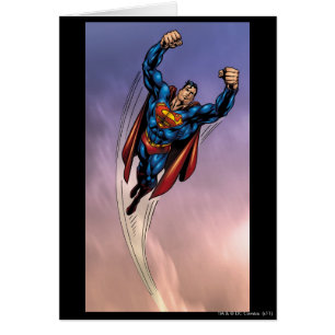 Superman lève les deux bras